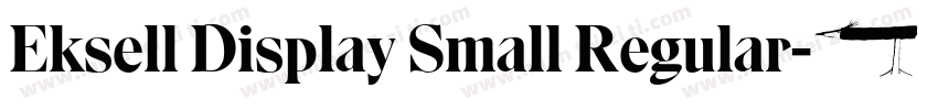 Eksell Display Small Regular字体转换